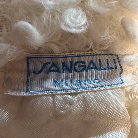 Vintage Sangalli White Boucle Coat Size S - Picture 4 of 9